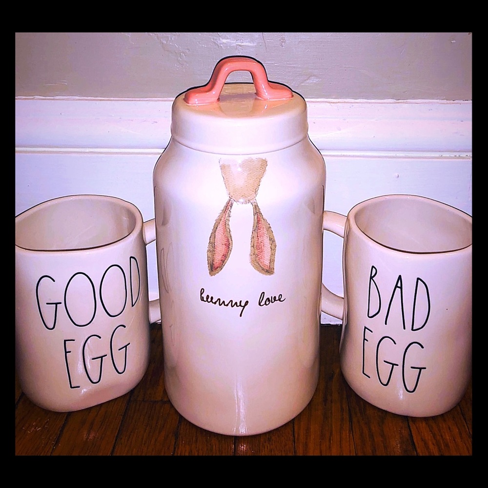 Brand New Rae Dunn 3 Piece Easter Set